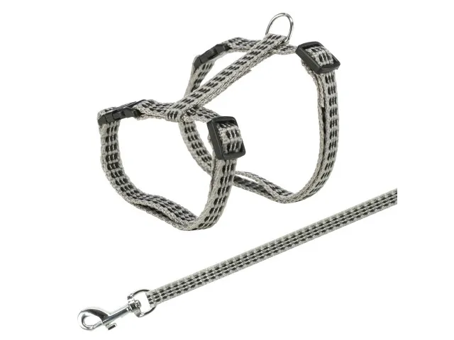 Ham & lesa pentru pisici reflectorizanta Trixie 22-42 cm/10 mm [1]