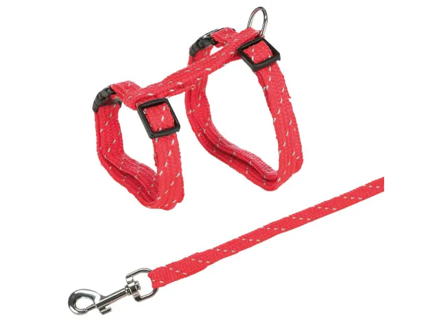 Pisici - Ham & lesa pentru pisici reflectorizanta Trixie  27-45cm/10 mm