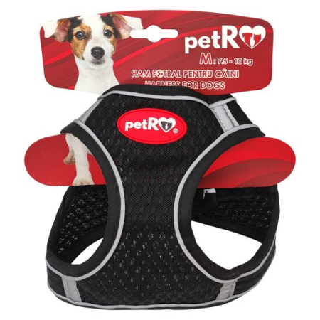 Accesorii caini - Ham pentru caini Petro Vesta Fotbal Negru M