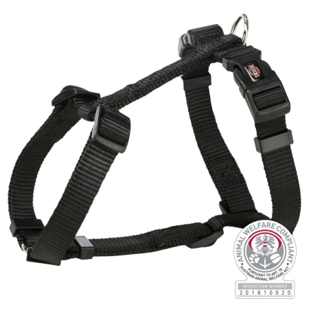 Caini - Ham pentru caini Premium Negru  XXS-XS 20-32 cm / 10 mm