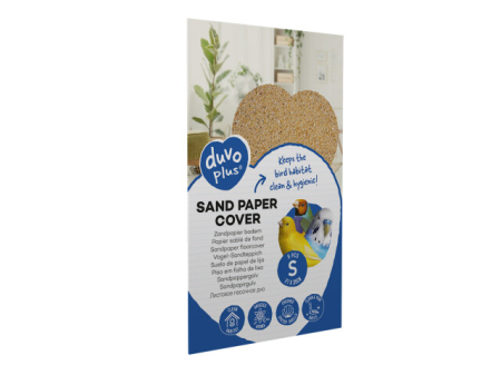 Accesorii pasari - Hartie abraziva pentru colivie Duvoplus 8 buc / pachet S : 21 x 35 cm