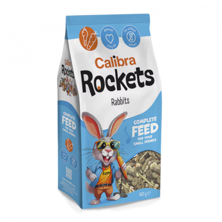 Hrana rozatoare - Hrana completa pentru iepuri Calibra Rockets Mix Rabbits 900 gr