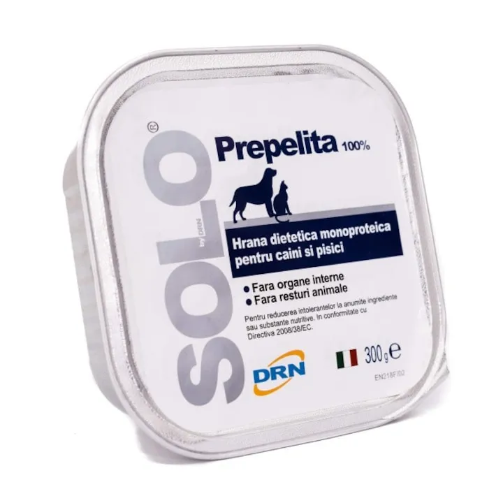 Hrana umeda - Hrana dietetica monoproteica pentru caini & pisici Solo cu preprelita