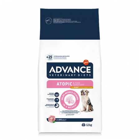 Hrana uscata - Hrana dietetica pentru caini Advance Atopic Derma Care cu iepure 12 kg