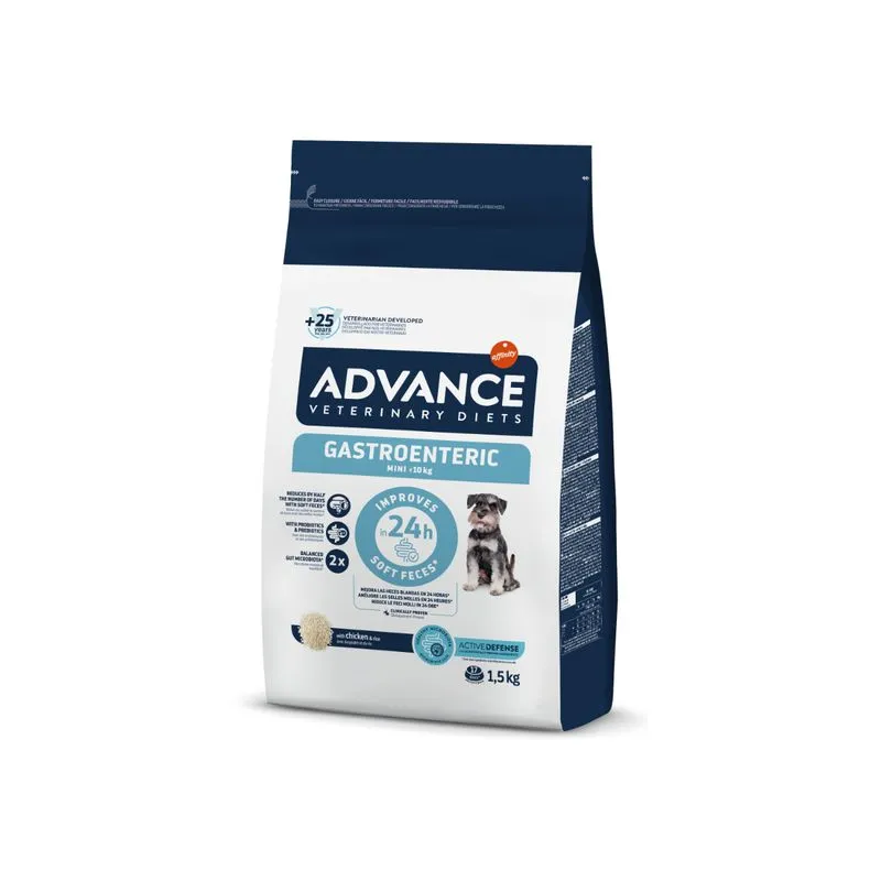 Diete Veterinare Caini - Hrana dietetica pentru caini Advance Gastroenteric Mini Adult 1,5 kg