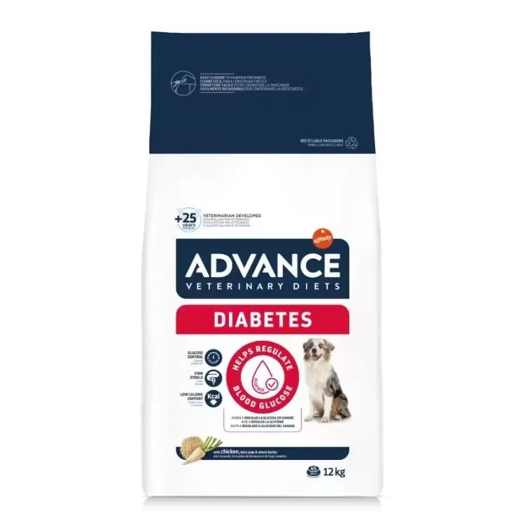 Hrana uscata - Hrana dietetica pentru caini Advance Veterinary Diets Diabetes 12 kg