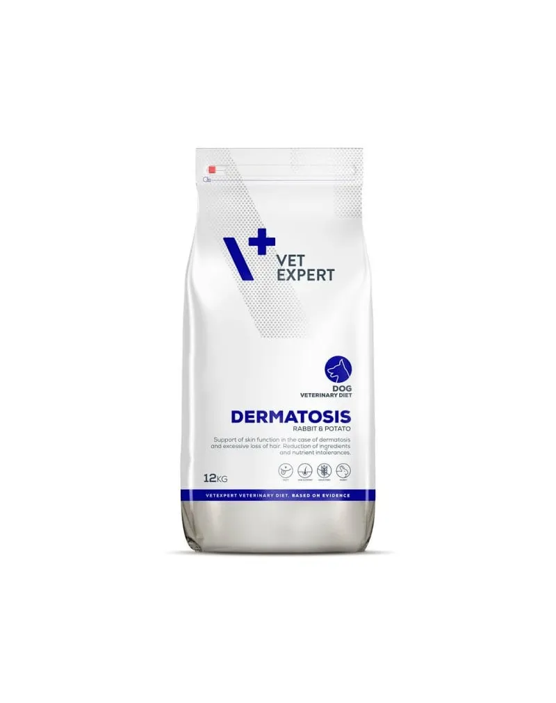 Hrana uscata - Hrana dietetica pentru caini Vetexpert 4T Dermatosis cu iepure & cartof 12 kg