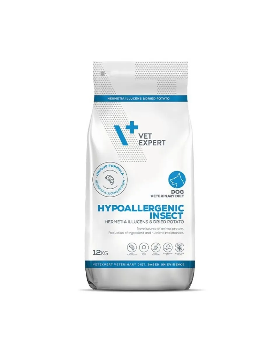 Hrana uscata - Hrana dietetica pentru caini Vetexpert 4T Intestinal Insect 12 kg