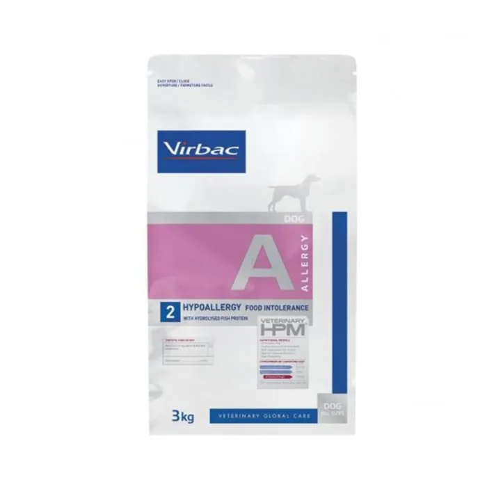 Diete Veterinare Caini - Hrana dietetica pentru caini Virbac HPM A2 Hypoallergenic Allergy 3 kg