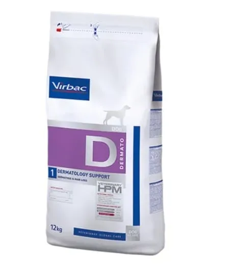Hrana uscata - Hrana dietetica pentru caini Virbac HPM Dermatology Support 12 kg