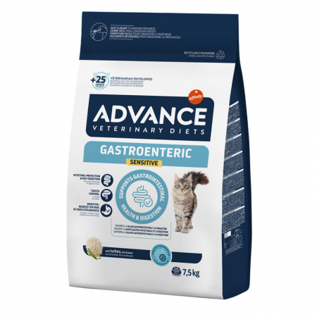 Diete Veterinare Pisici - Hrana dietetica pentru pisici Advance Veterinary Diets Gastroenteric Sensitive 7,5 kg