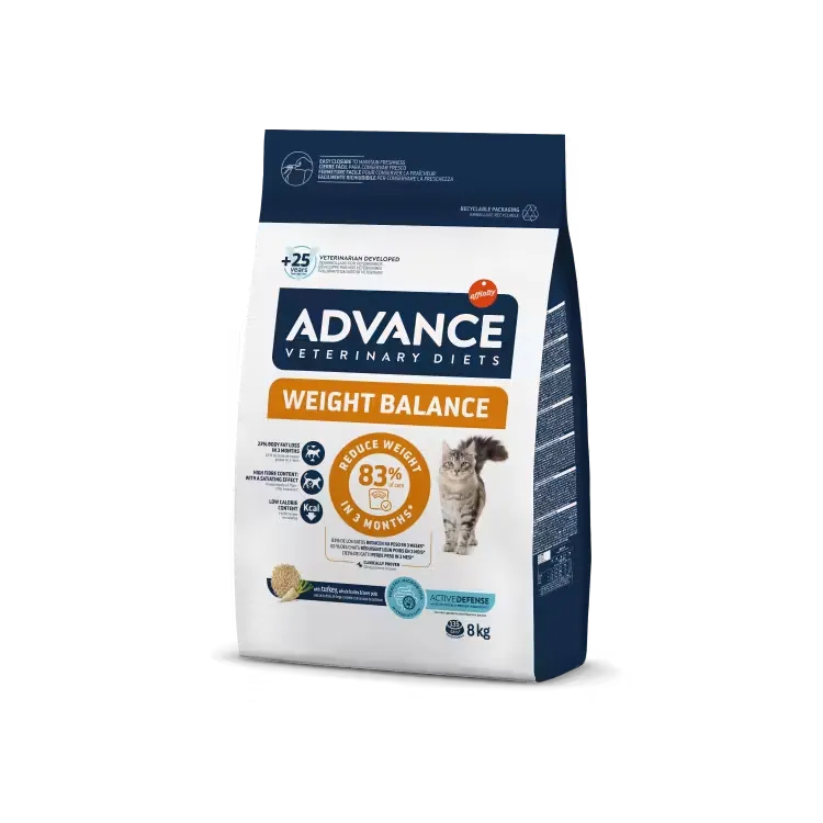 Hrana dietetica pentru pisici Advance Veterinary Diets Weight Balance 8 kg