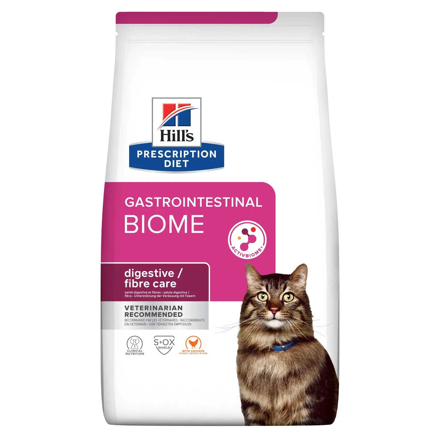 Diete Veterinare Pisici - Hrana dietetica pentru pisici Hill's PD Gastrointestinal Biome cu pui 1,5 kg