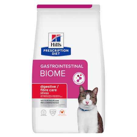 Pisici - Hrana dietetica pentru pisici Hill's PD Gastrointestinal Biome Stress cu pui 8 kg