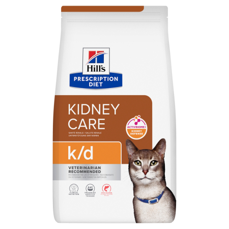 Pisici - Hrana dietetica pentru pisici Hill's PD Kidney Care K/D cu somon 1,5 kg