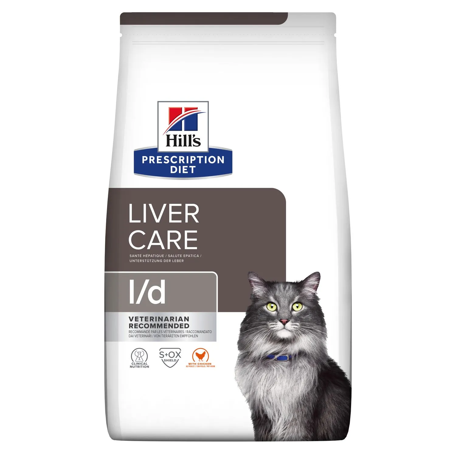 Diete Veterinare Pisici - Hrana dietetica pentru pisici Hill's PD Liver Care l/d cu pui 1,5 kg