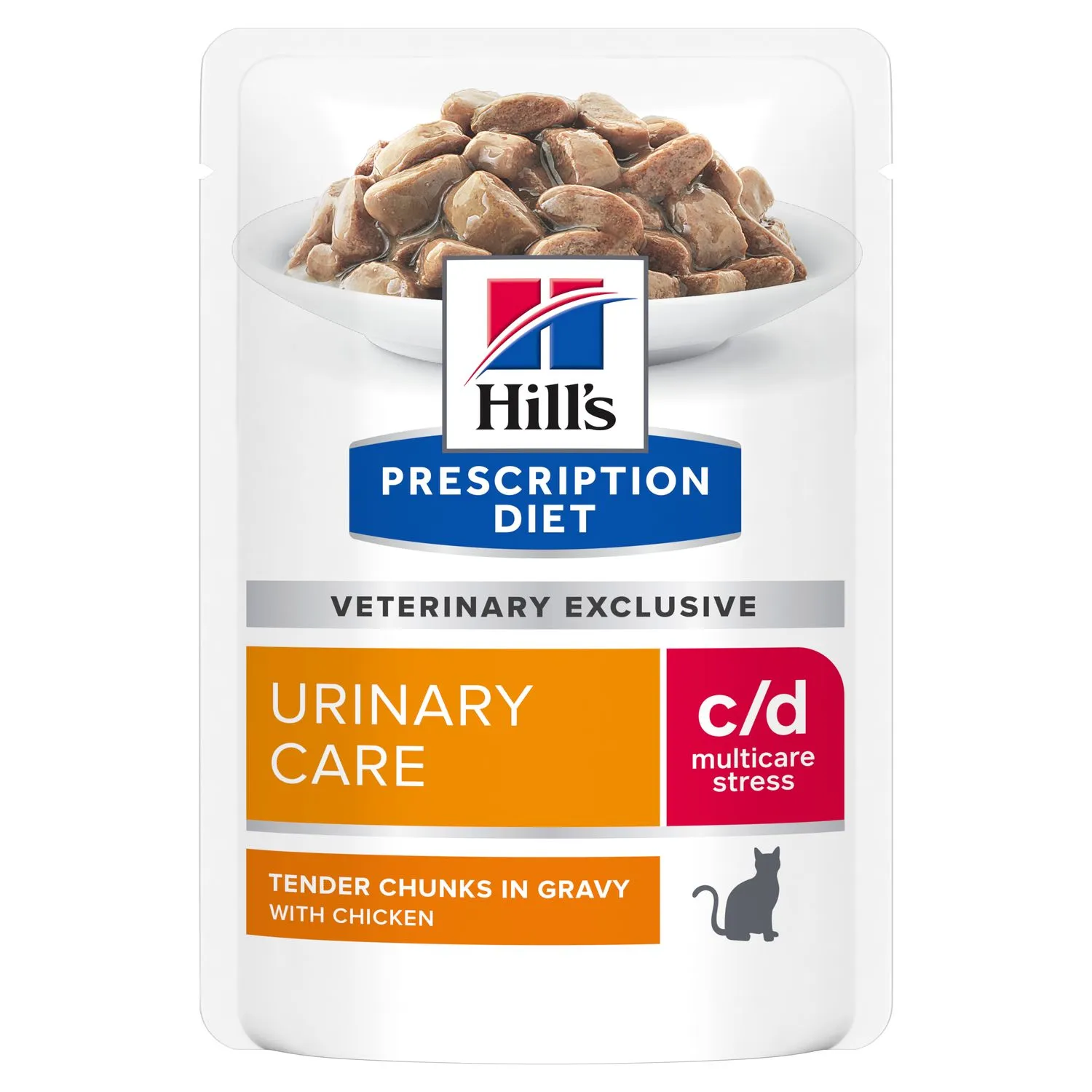Hrana umeda - Hrana dietetica pentru pisici Hill's PD Urinary Care Multistress c/d cu pui 85 gr