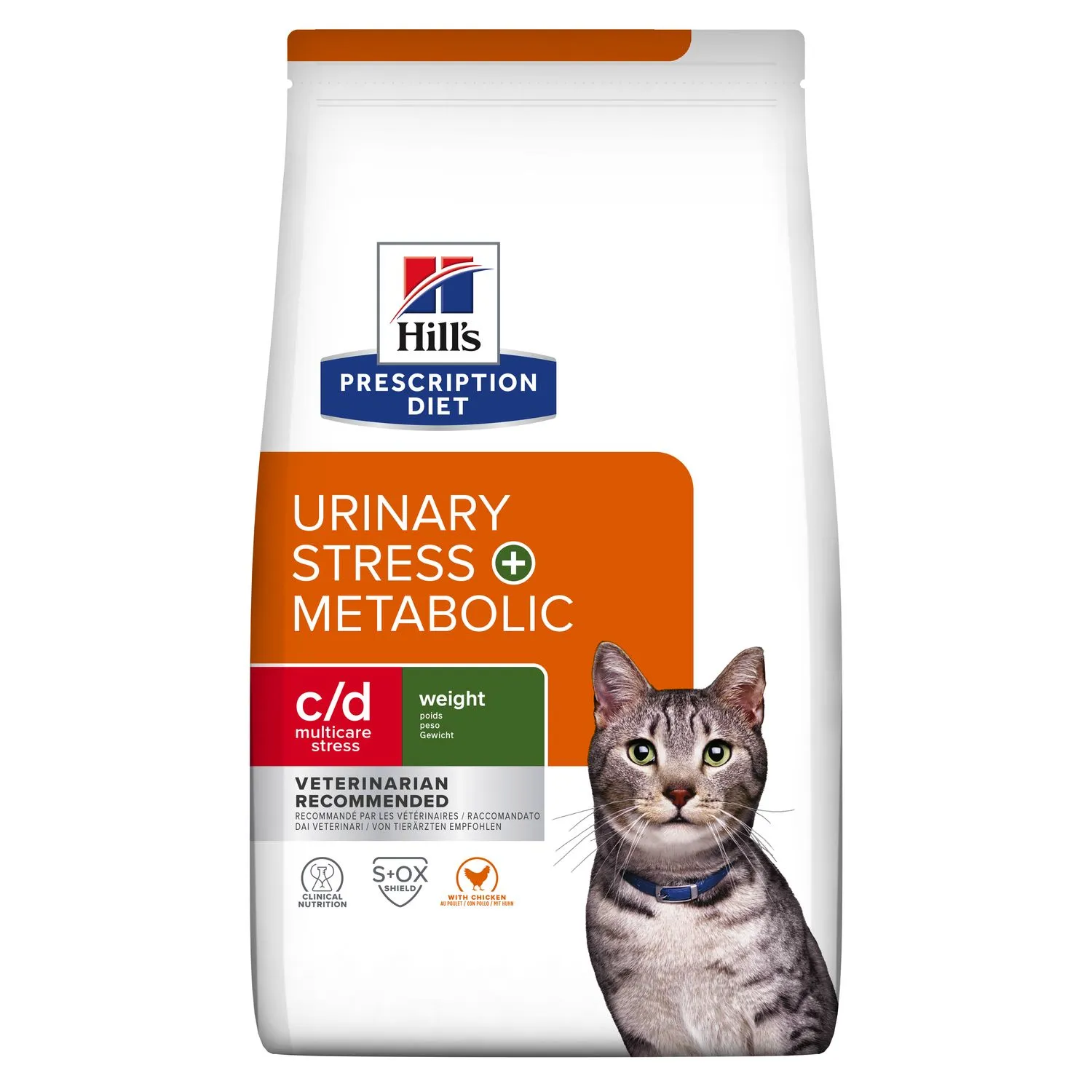 Pisici - Hrana dietetica pentru pisici Hill's PD Urinary Stress + Metabolic c/d cu pui 1,5 kg