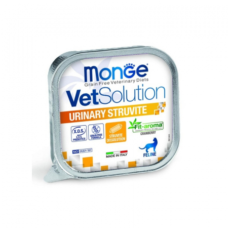 Hrana umeda - Hrana dietetica pentru pisici Monge VetSolution Urinary Struvite 100 gr