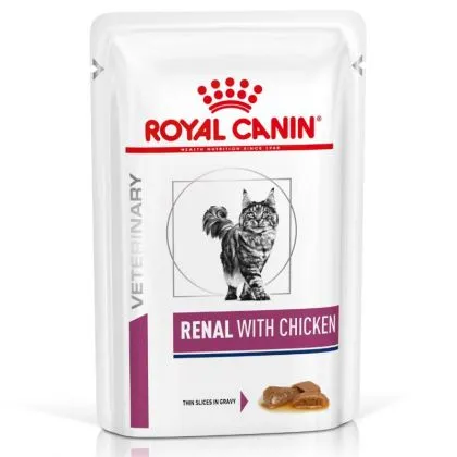 Hrana umeda - Hrana dietetica pentru pisici Royal Canin Renal Chicken 85 gr