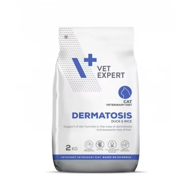 Hrana uscata - Hrana dietetica pentru pisici Vetexpert 4T Dermatosis 2 kg