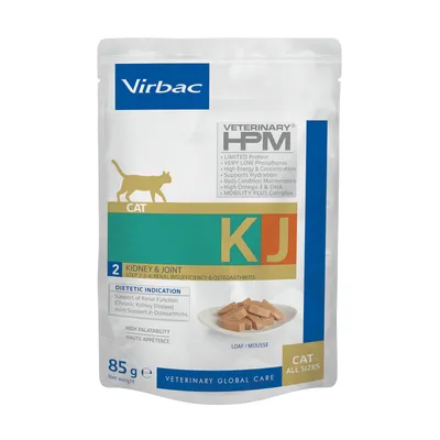 Hrana umeda - Hrana dietetica pentru pisici Virbac HPM KJ2 Early Kidney & Joint 85 gr