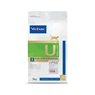 Hrana uscata - Hrana dietetica pentru pisici Virbac HPM U2 Urology Dissolution & Prevention 3 kg