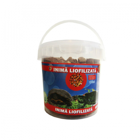 Pesti - Hrana pentru broaste testoase Inima Liofilizata la galetusa 1000 ml