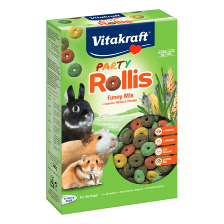 Hrana porcusori de Guineea - Hrana pentru rozatoare Vitakraft Rollis Party Snack 500 gr