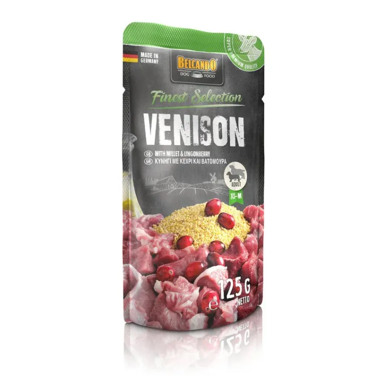 Caine Adult - Hrana umeda pentru caini Belcando cu vanat, mei & merisoare 125 gr