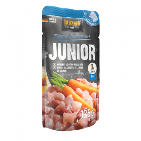Caine Junior - Hrana umeda pentru caini Belcando Junior cu pui & morcov 125 gr