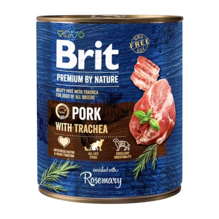 Caine Adult - Conserva pentru caini Brit Premium cu porc 800 gr