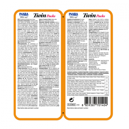 Hrana umeda pentru caini Churu Twin cu pui, legume & vita in supa de pui 2 x 40 gr [1]