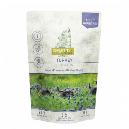 Caine Adult - Hrana umeda pentru caini Isegrim Adult cu curcan 410 gr