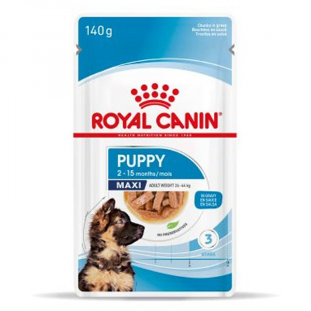 Caine Junior - Hrana umeda pentru caini Royal Canin Maxi Puppy 140 gr