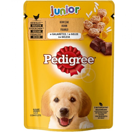 Caine Junior - Hrana umeda pentru caini Pedigree Junior cu pui 100 gr