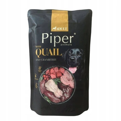 Hrana umeda caini - Hrana umeda pentru caini Piper Adult cu prepelita & merisor 500 gr