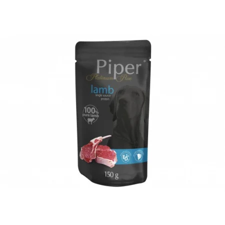 Caini - Hrana umeda pentru caini Piper Platinum Pure Adult cu miel 150 gr