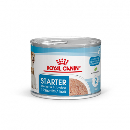 Caine Junior - Conserva pentru caini Royal Canin Starter 195 gr