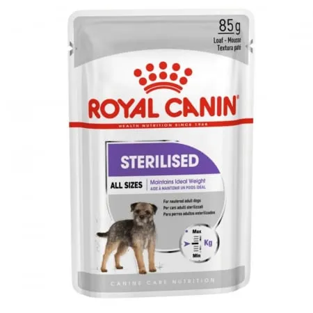 Hrana umeda caini - Hrana umeda pentru caini Royal Canin Sterilised 85 gr