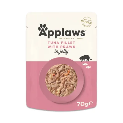 Pisici - Hrana umeda pentru pisici Applaws File Jelly Ton & Creveti
