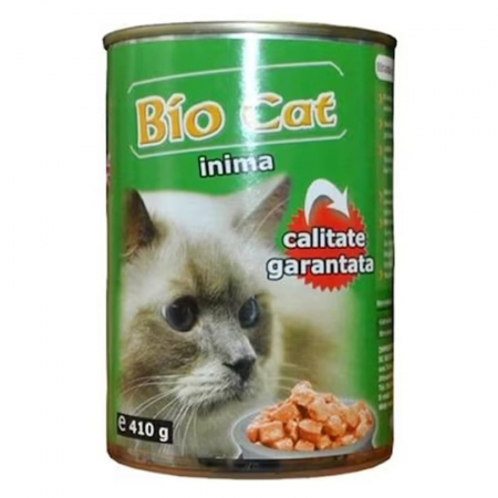 Pisica Adult - Hrana umeda pentru pisici Biocat cu inima 410 gr
