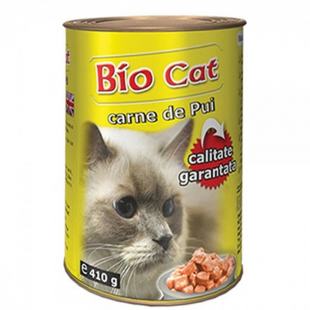 Pisica Adult - Conserva pentru pisici Biocat cu pui 410 gr