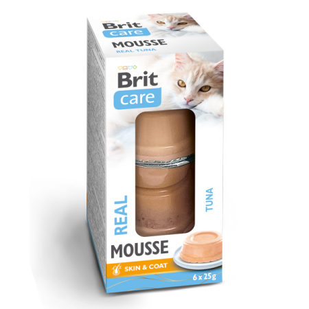 Pisica Adult - Hrana umeda pentru pisici Brit Care Mousse Real Tuna 6 x 25 gr