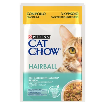 Pisici - Hrana umeda pentru pisici Cat Chow Hairball cu pui 85 gr