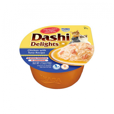 Hrana umeda pentru pisici Ciao Dashi Delights cu pui & ton 70 gr [1]