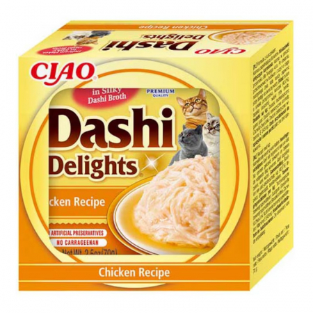 Hrana umeda pentru pisici Ciao Dashi Delights cu pui 70 gr [0]
