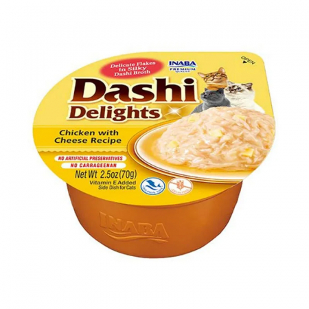 Hrana umeda pentru pisici Ciao Dashi Delights cu pui & branza 70 gr [1]