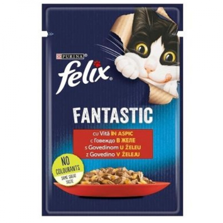 Oferte - Set 26 buc x 85 gr Hrana umeda pentru pisici Felix Fantastic cu vita