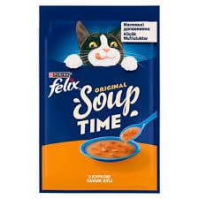 Pisici - Hrana umeda pentru pisici Felix Soup Original cu pui 48 gr